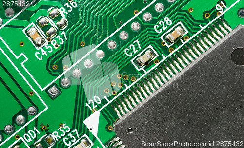 Image of Computer Component Circuit Board Memory Processor Networking Car