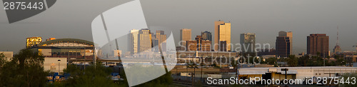 Image of Buildings of Phoenix Arizona Skyline Before The Sun Rises