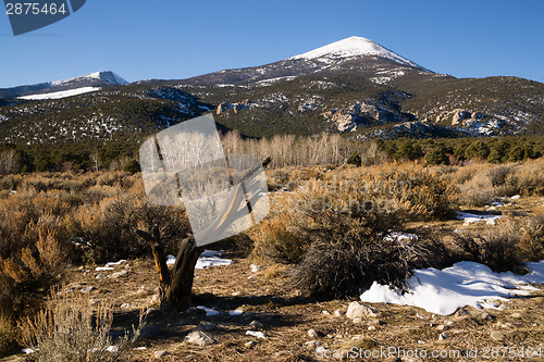 Image of High Mountain Peak Great Basin Region Nevada Landscape