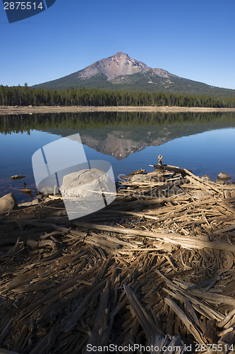 Image of Four Mile Lake Mount McLoughlin Klamath County Oregon Cascade Mo