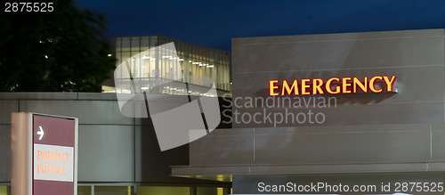Image of Emergency Entrance Local Hospital Urgent Health Care Building