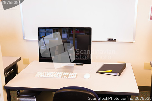 Image of Computer Lab College Campus Lecture Hall Dry Erase Board Monitor