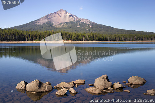 Image of Four Mile Lake Mount McLoughlin Klamath County Oregon Cascade Mo