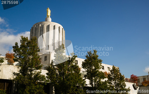 Image of State Captial Salem Oregon Government Capital Building Downtown