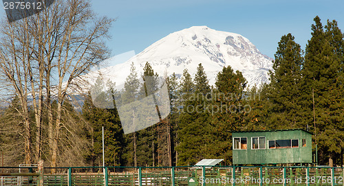 Image of Rodeo Grounds Grandstand Arena Corral Livestock Pen Adams Mounta