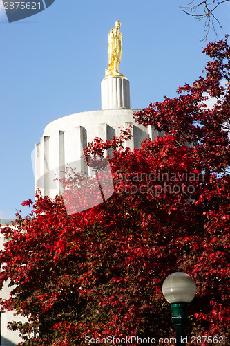 Image of State Captial Salem Oregon Government Capital Building Downtown