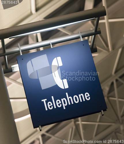 Image of Telephone Phone Booth Sign Marker Public Building Architecture S