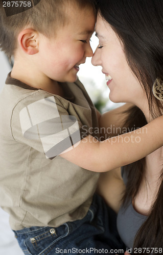 Image of Mother and Son Bond Celebrating Close Ties Love Family