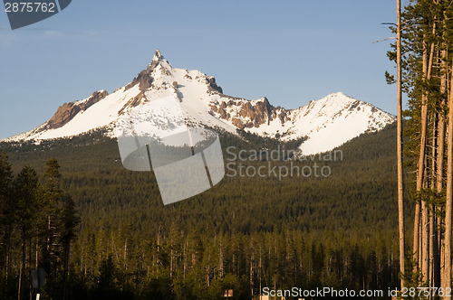 Image of Mount Thielsen Big Cowhorn Extinct Volcano Oregon High Cascades