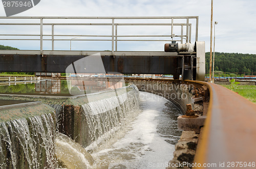 Image of Sewage treatment mechanism spin filter water 