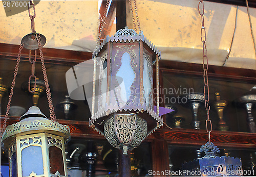 Image of old street lamps