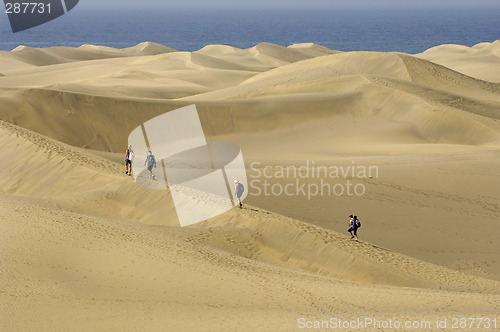 Image of People in the desert