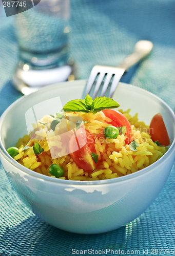 Image of vegetable and rice salad