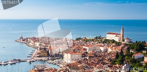 Image of Picturesque old town Piran - Slovenia.