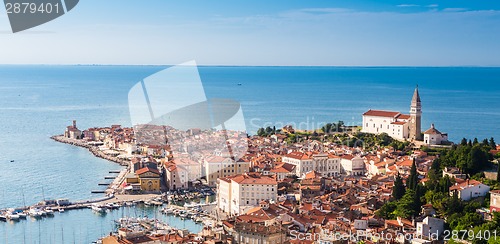 Image of Picturesque old town Piran - Slovenia.