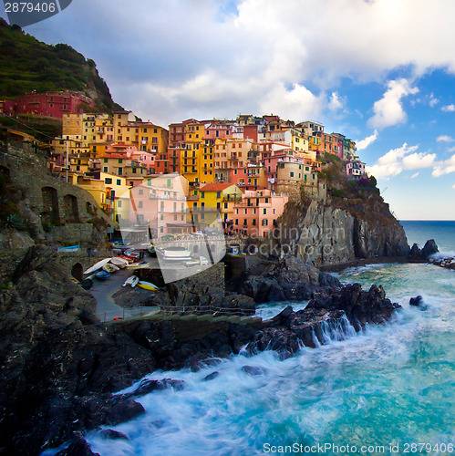 Image of Manarola fisherman village in Cinque Terre, Italy