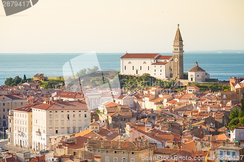 Image of Picturesque old town Piran - Slovenia.