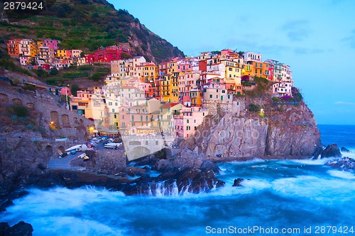 Image of Manarola fisherman village in Cinque Terre, Italy