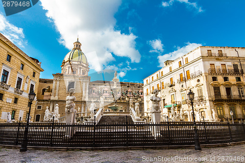 Image of Fontana Pretoria in Palermo, Sicily, Italy