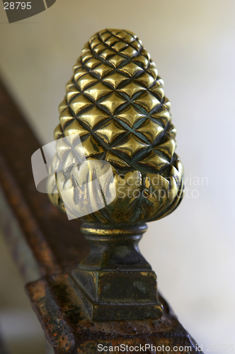 Image of Detail of handrail at Pagoda at chanteloup, amboise, loire valley, france