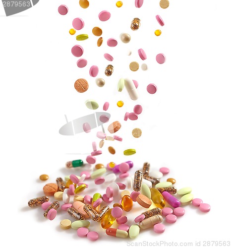 Image of heap of various pills 