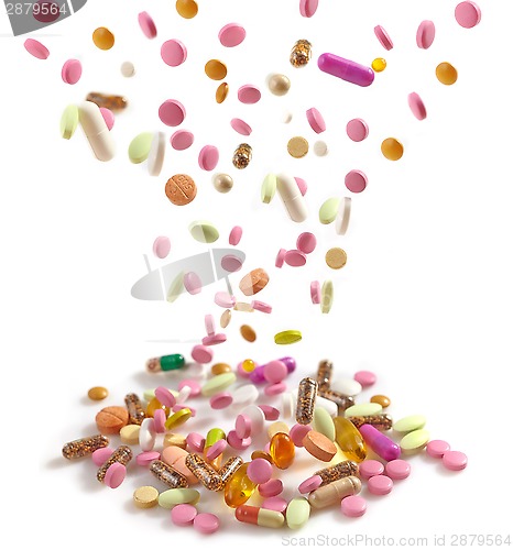 Image of heap of various pills 