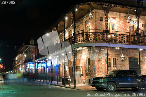 Image of French Quarter at night