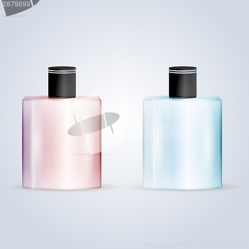 Image of Vector illustration of perfume flasks