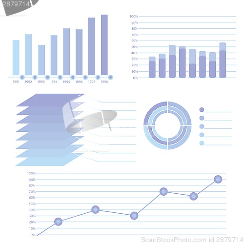 Image of Modern info graphic for business project 