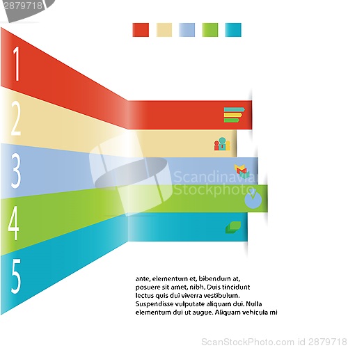 Image of Modern info graphic element for business template