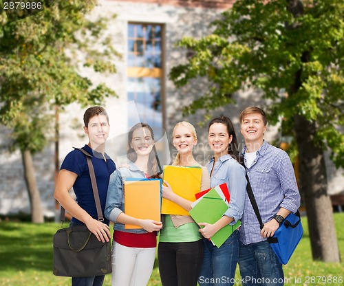 Image of group of smiling students standing