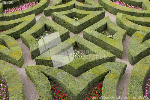 Image of Formal gardens at chateau, de, villandry, loire, valley, france