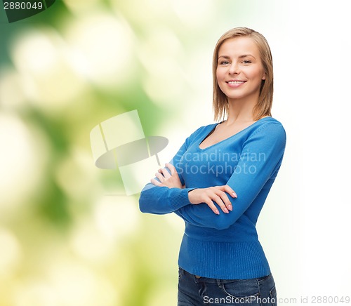 Image of smiling girl in casual clothes
