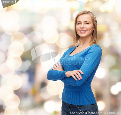 Image of smiling girl in casual clothes