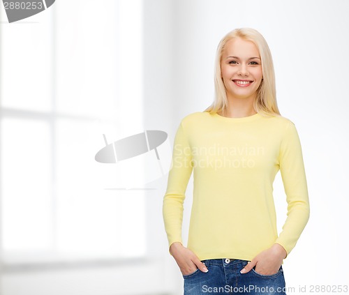 Image of smiling girl in casual clothes