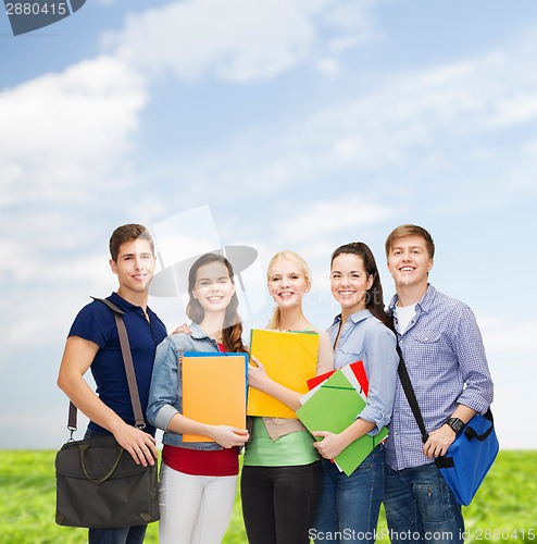 Image of group of smiling students standing