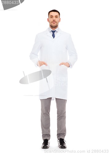 Image of male doctor in white coat