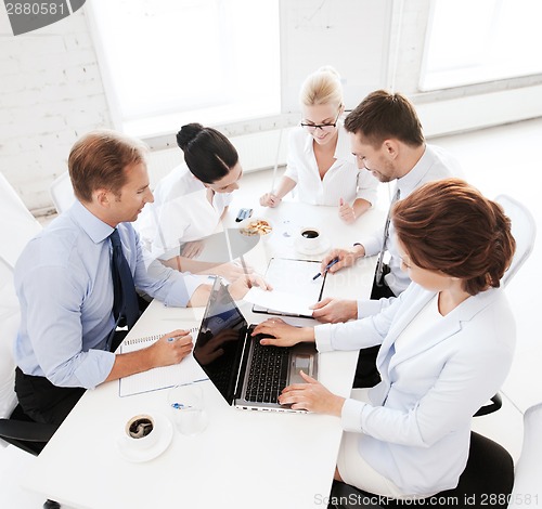 Image of business team having meeting in office