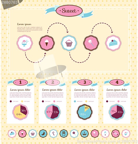 Image of Food Infographic Template.