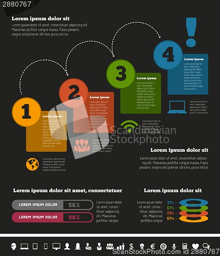 Image of IT Industry Infographic Elements