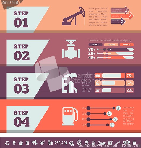 Image of Oil Industry Infographic Template