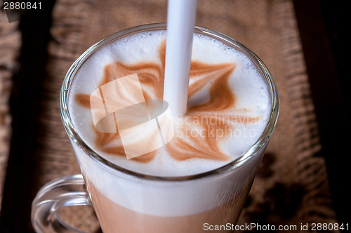 Image of Deliicous coffee closeup