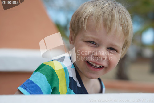 Image of Portrait of cute little smiling boy