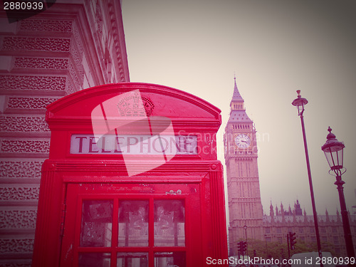 Image of Retro look London telephone box