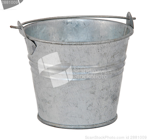 Image of Empty metal bucket