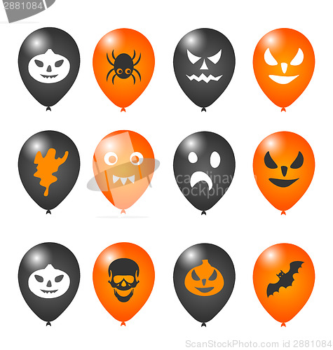 Image of Colorful balloons for Halloween party