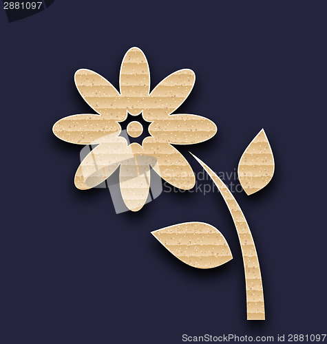 Image of Carton paper flower, handmade background 