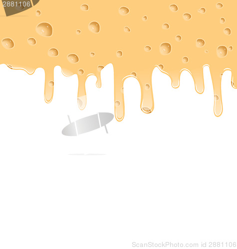 Image of Melted cheese texture with holes, space for your text 