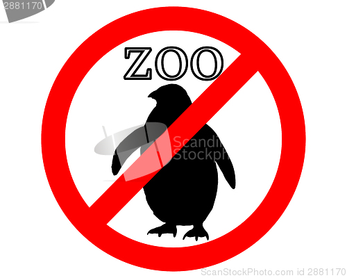 Image of Penguin in zoo prohibited