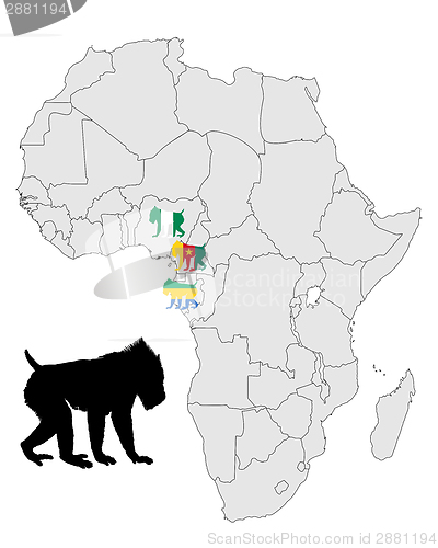 Image of Mandrill range map